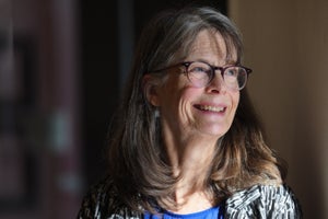 Mary Brunkow stands for a portrait.