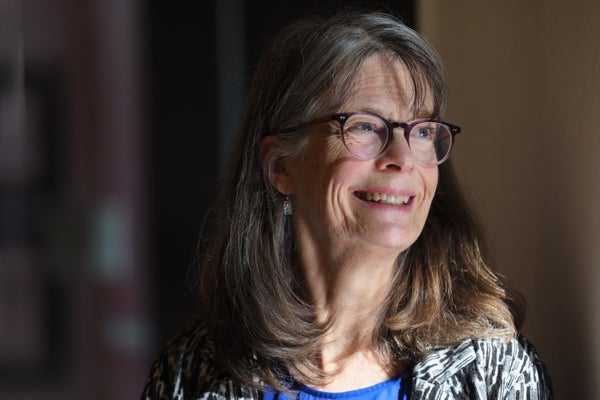Mary Brunkow stands for a portrait.
