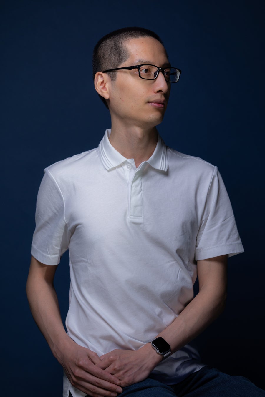 A portrait of Tixiao Shan by Jeffery DelViscio.
