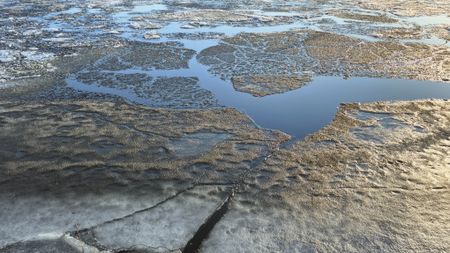 Ice melting.