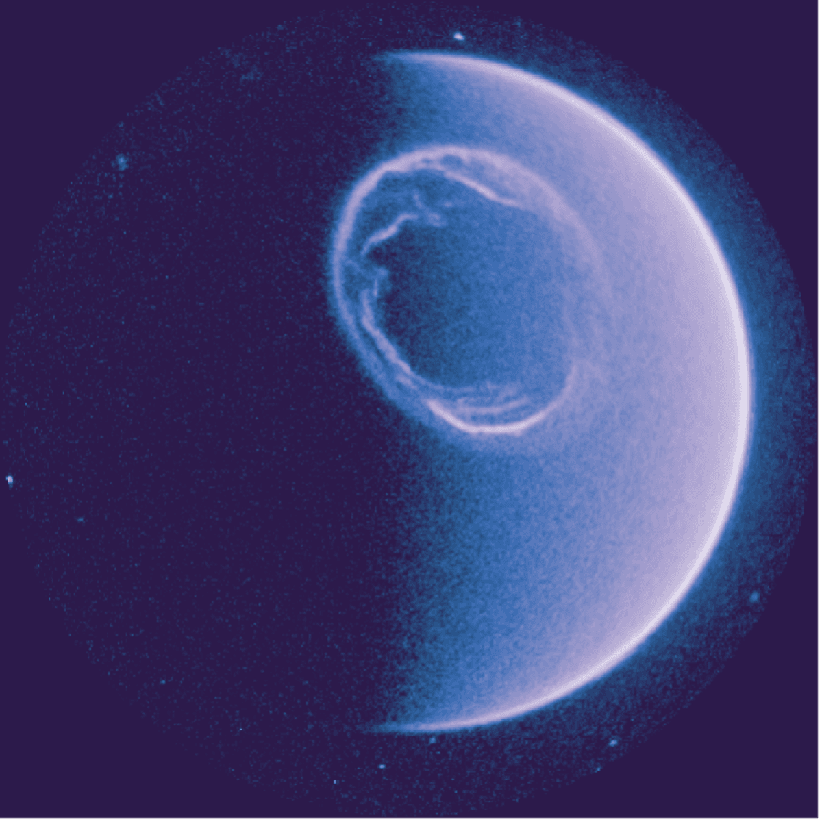 Satellite images reveal ethereal auroral storm raging above the North Pole