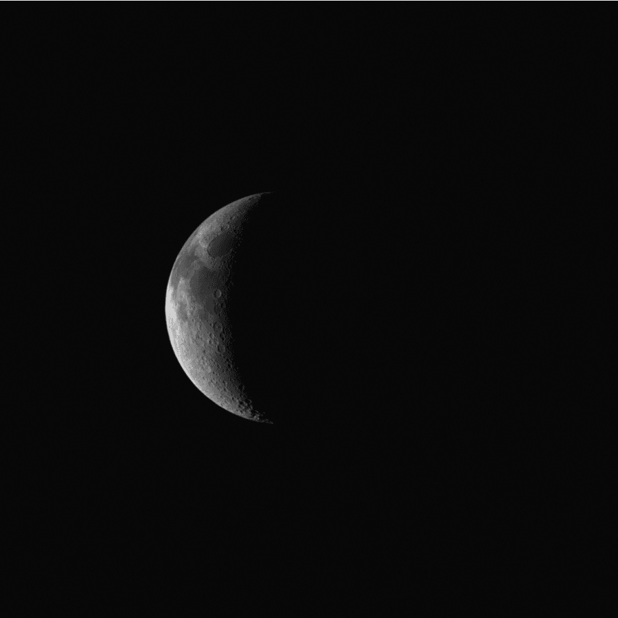 A photo of the moon from Juice