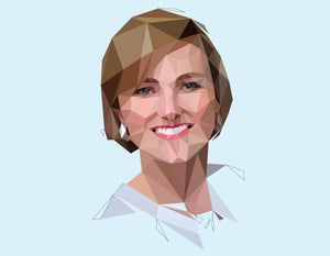 Stylized illustration portrait of Alice Stanton by Jessine Hein.