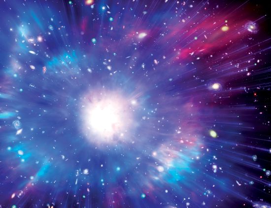 Computer illustration representing the origin of the universe provided by Mark Garlick/Science Photo Library/Getty Images