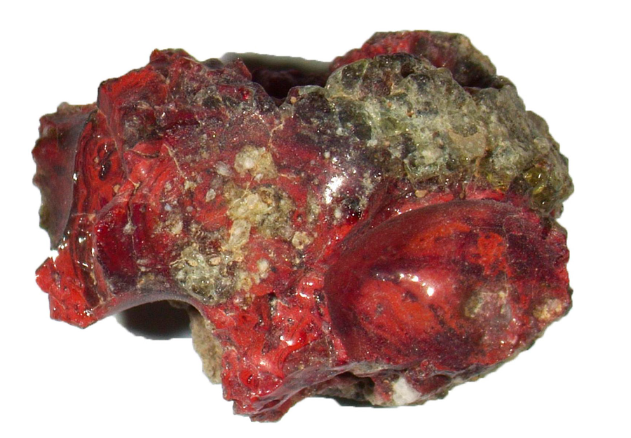 A reddish brown rock.