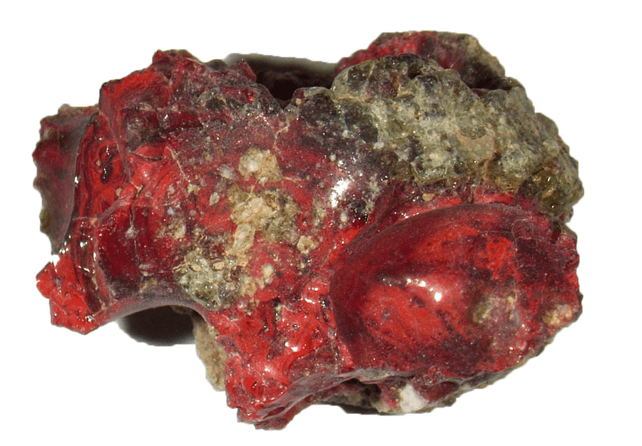 A reddish brown rock.