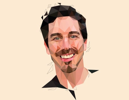 Stylized illustration portrait of Dane deQuilettes by Jessine Hein.