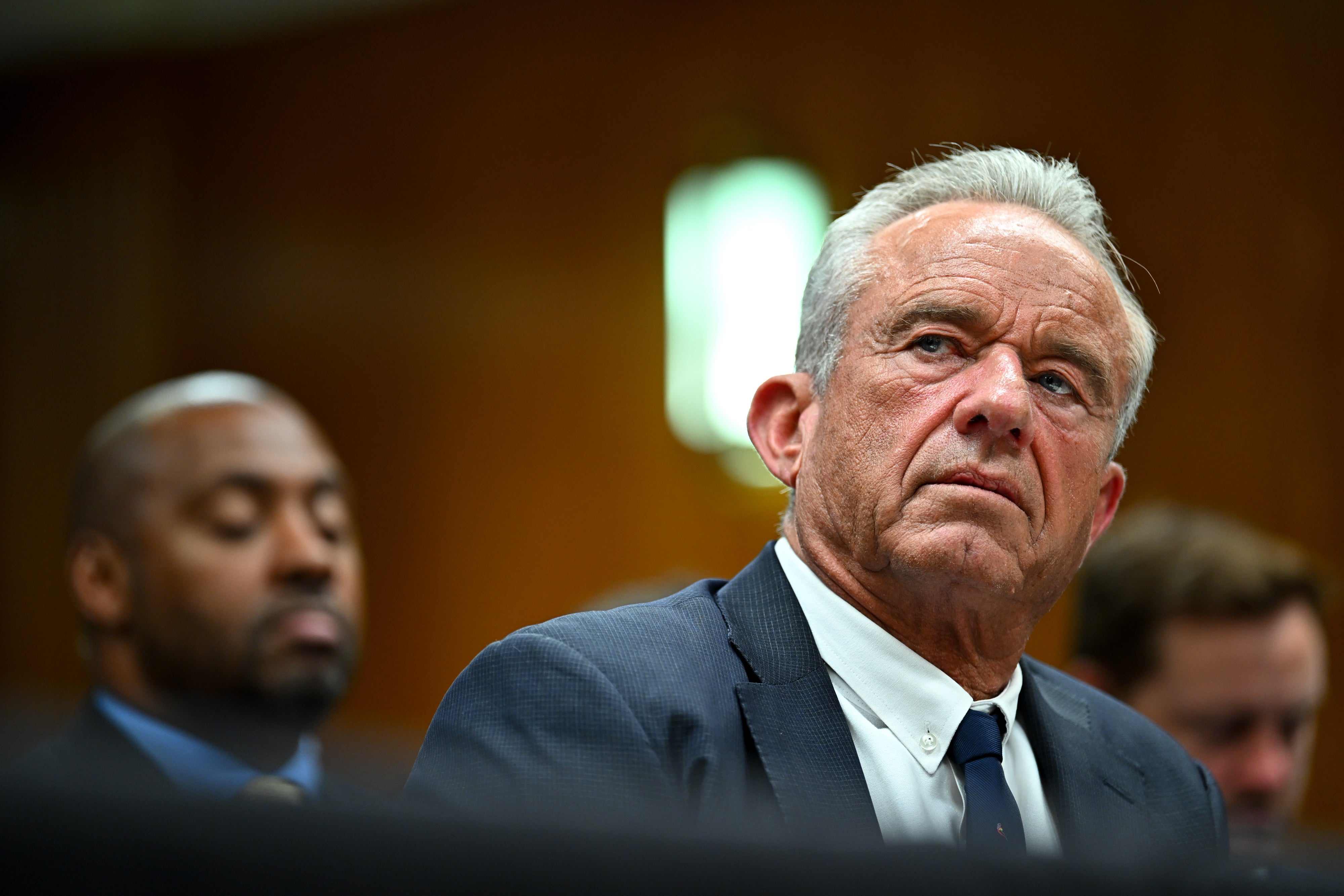 Robert F. Kennedy Jr., US secretary of Health and Human Services (HHS), during a Senate Appropriations Subcommittee on Labor, Health and Human Services, and Education, and Related Agencies hearing in Washington, DC, US, on Tuesday, April 21, 2026.