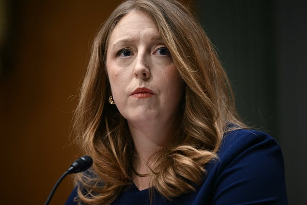 U.S. physician and wellness influencer Casey Means testifies during a Senate Committee on Health, Education, Labor, and Pensions (HELP) Committee confirmation hearing on Capitol Hill in Washington, D.C., on February 25, 2026.
