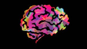 Psychedelic brain illustration.