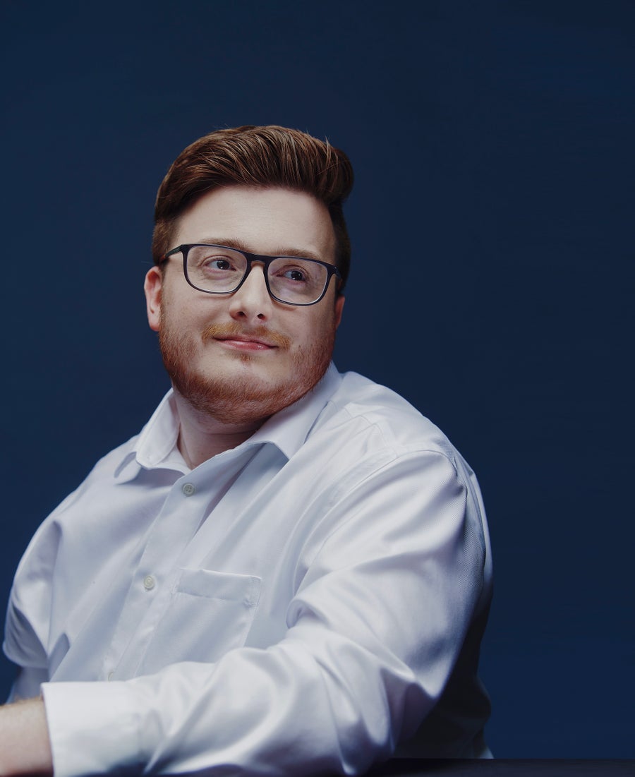 Portrait photograph of Colin Carlson by Tony Luong.