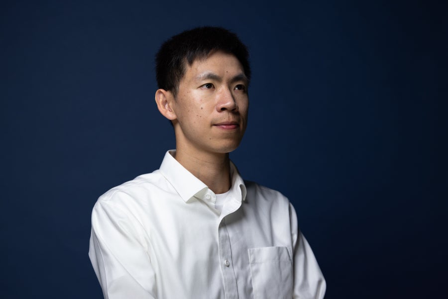 A portrait of JianJun Jin by Jeffery DelViscio.