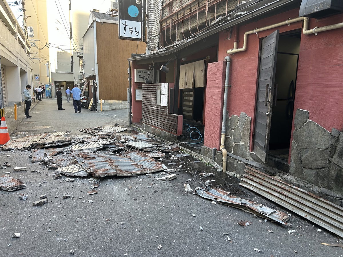 What caused the magnitude 6.8 earthquake in Japan?