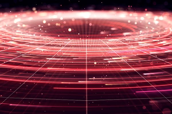 An illustration of a wormhole