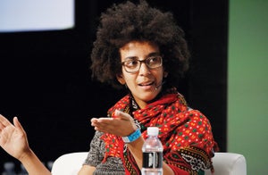 Portrait photograph of Timnit Gebru provided by Kimberly White/Getty Images.