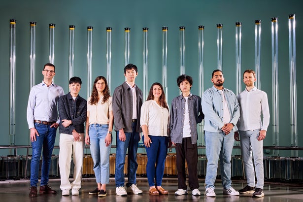 Portrait photograph of Adam Bowman, Chee-Huat Linus Eng, Jenny Bergner, Kaiyi Jiang, Christina V. Theodoris, Lvmin Zhang, Steven Chavez and Dmitrii Kochkov.