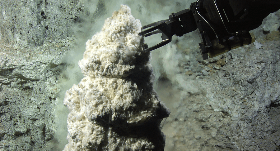 An image of the Beehive formation at Lost City Hydrothermal Field.