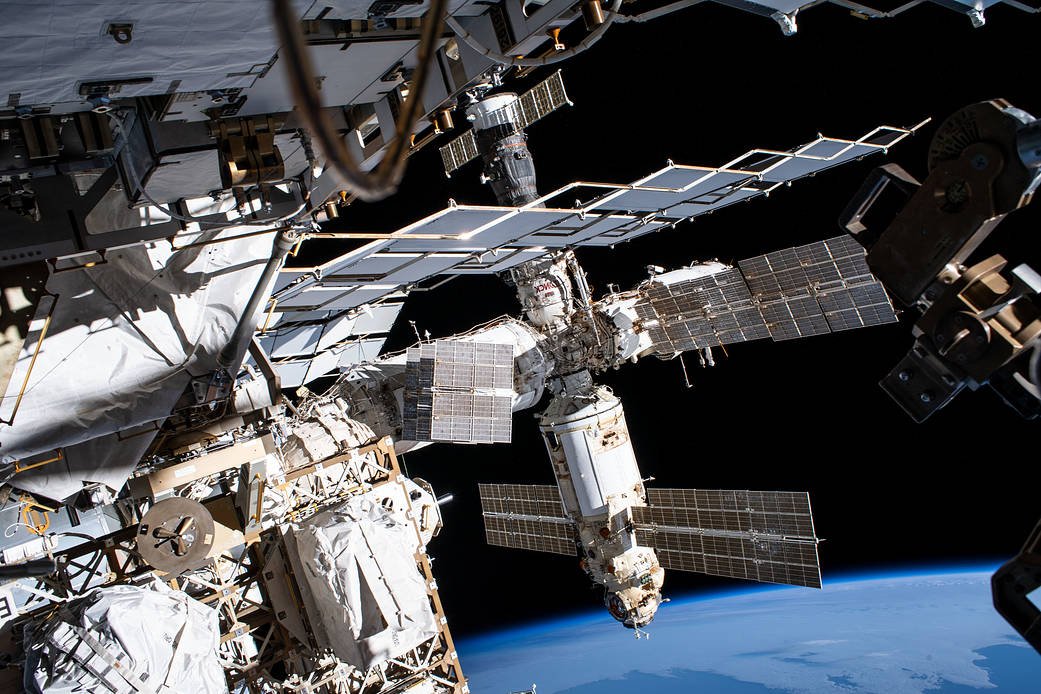 International Space Station viewed from orbit