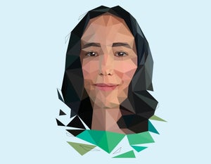 Stylized illustration portrait of Anna Ho by Jessine Hein.