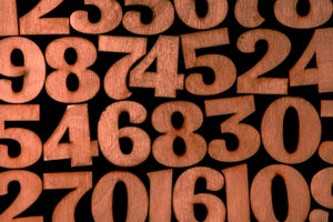 A bunch of wooden blocks of integers