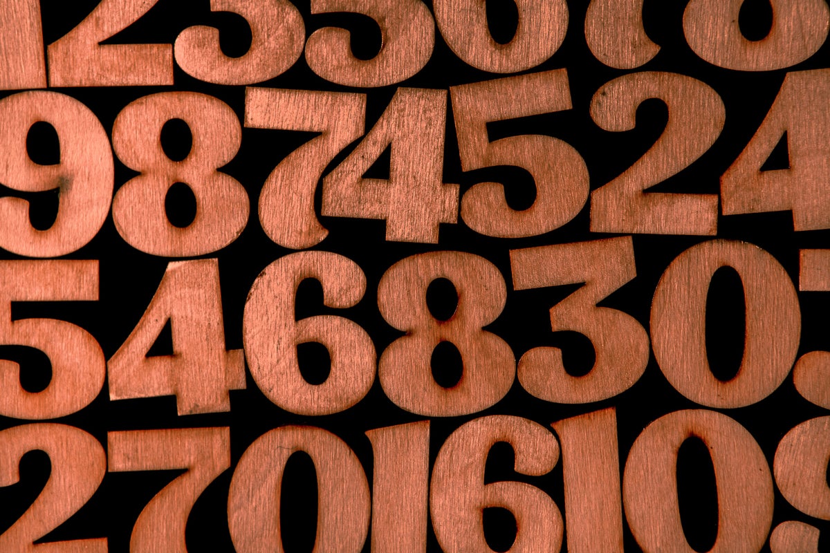 A bunch of wooden blocks of integers