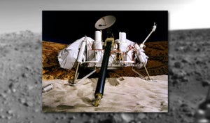 A model of NASA’s Viking 1 Mars lander
