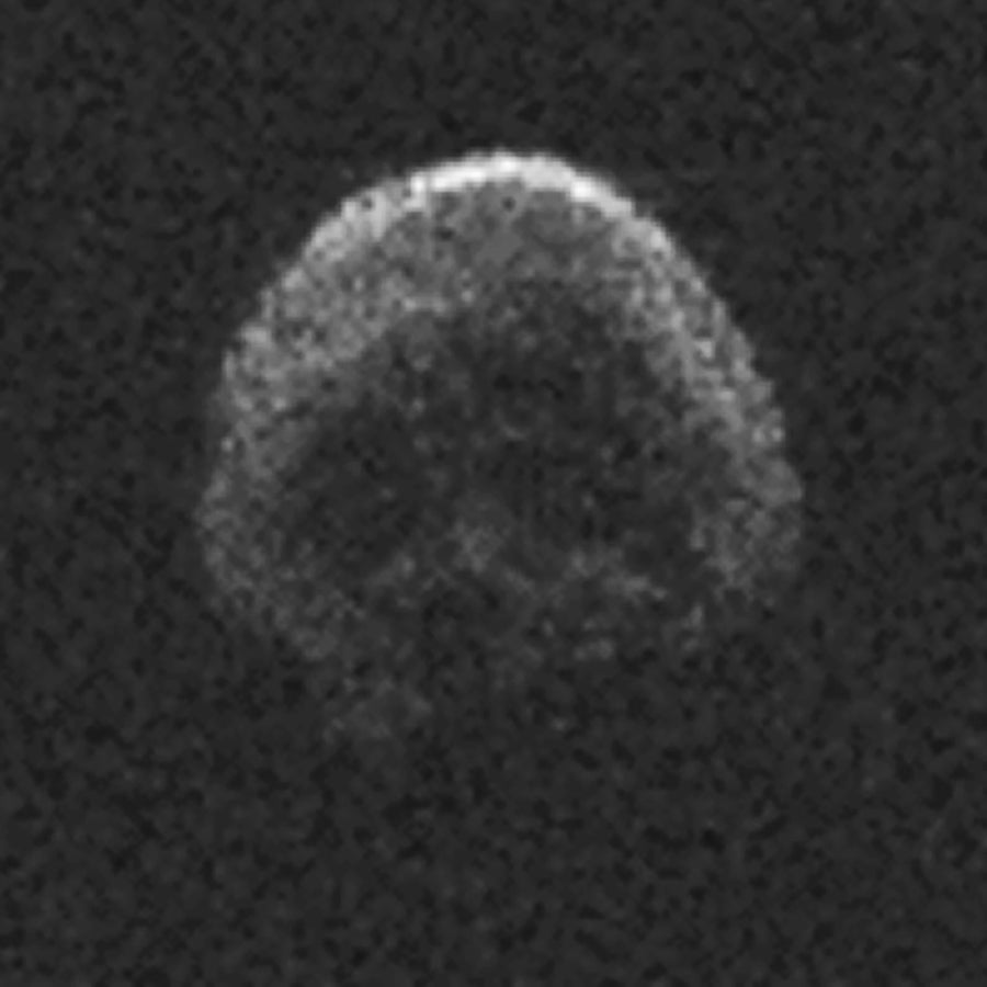 This image of asteroid 2015 TB145, a dead comet, bears an eerie resemblance to a skull