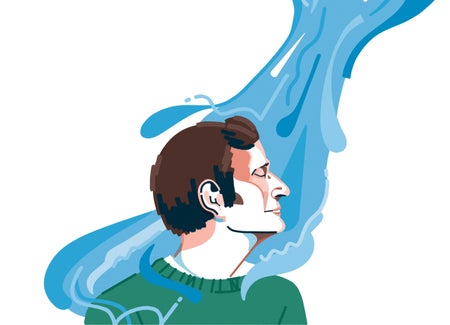 Illustrated portrait of Robert Macfarlane