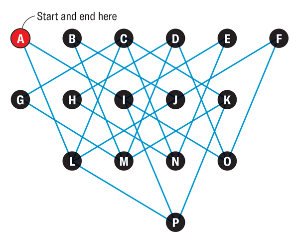 Help a Traveling Salesman Find Every Route in this Math Puzzle