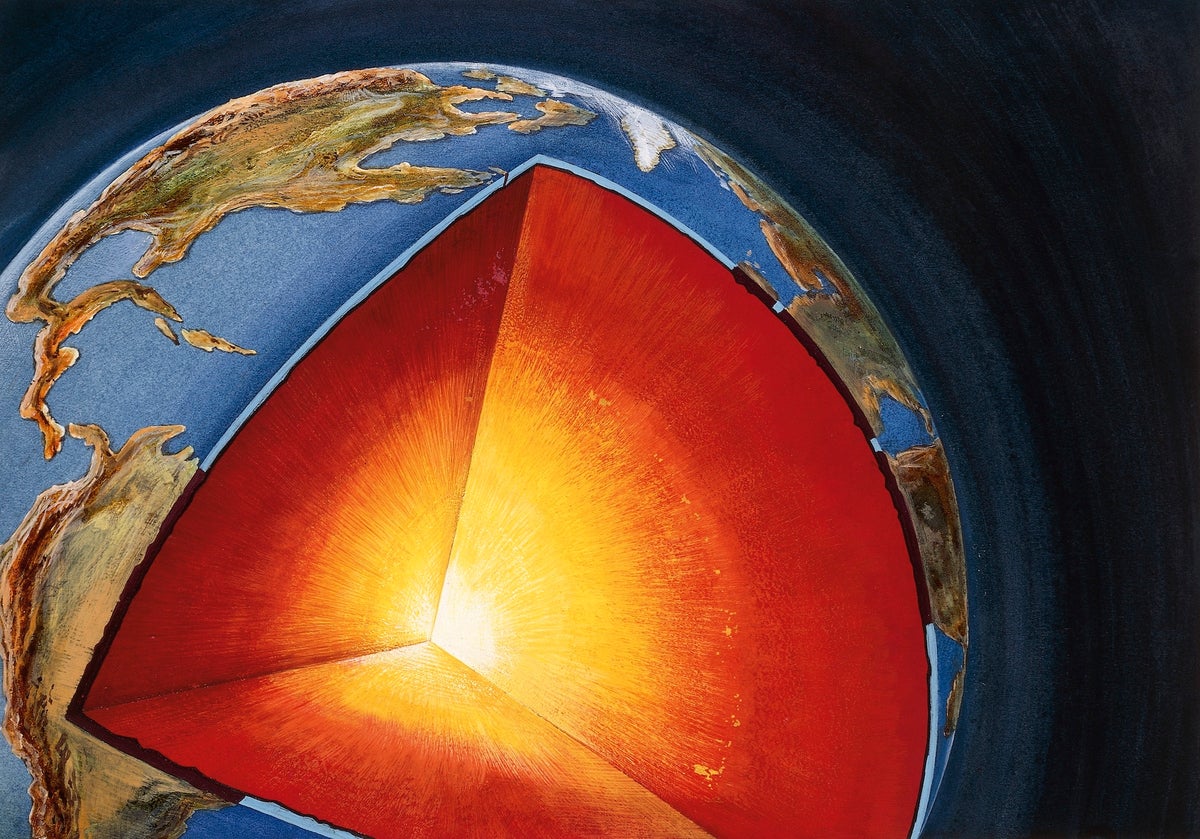 Earth's core may contain 45 oceans' worth of hydrogen