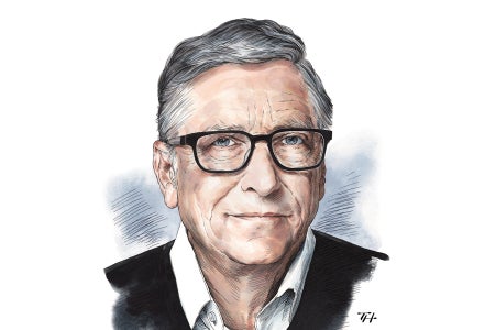 Illustration of Bill Gates