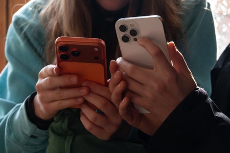 Teens on smartphones