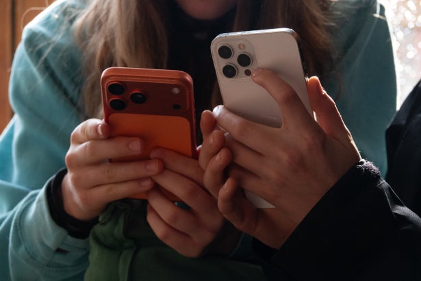 Teens on smartphones