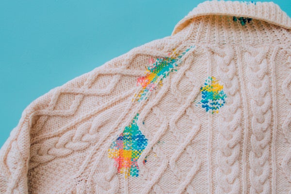 A knit sweater