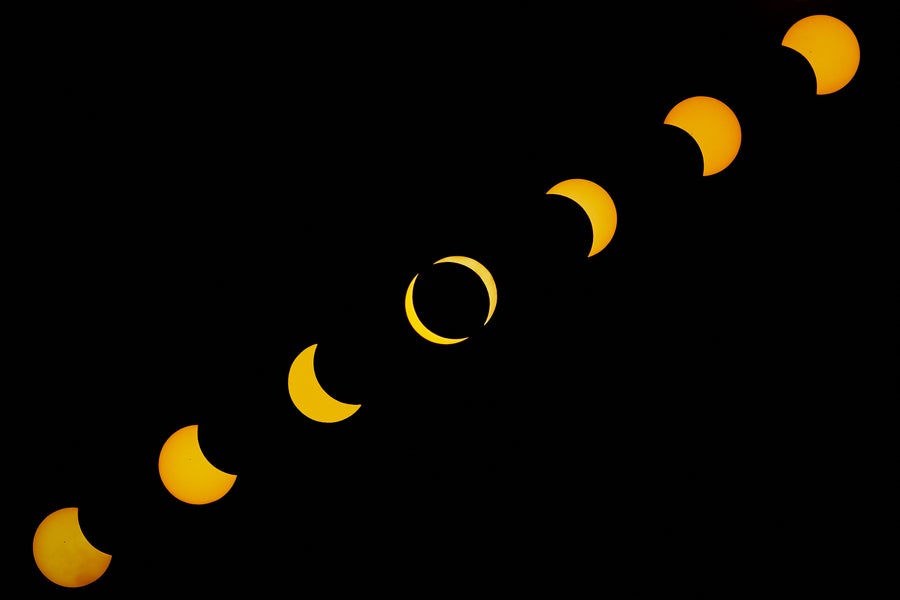 Solar eclipse in Washington DC