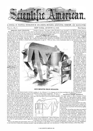 Scientific American Magazine Vol 1 Issue 7