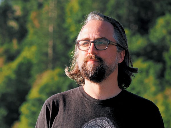 Outdoor portrait of a man.