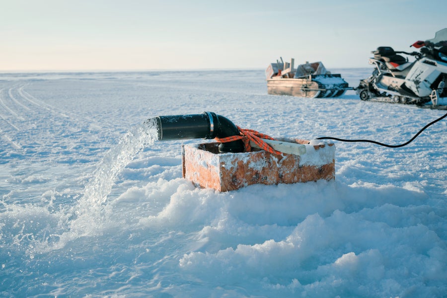 Arctic water pumping