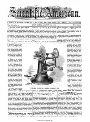 Scientific American Magazine Vol 3 Issue 8