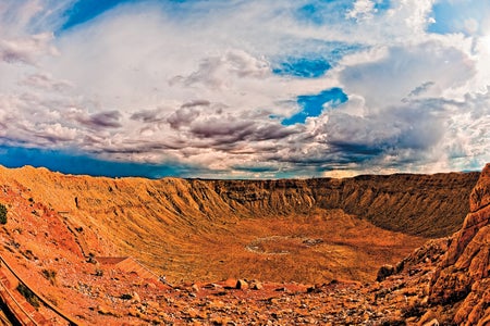 Meteor crater in Winslow, Arizona
