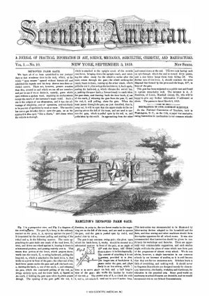 Scientific American Magazine Vol 1 Issue 10