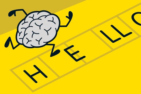 conceptual illustration on the topic of Word Spaces