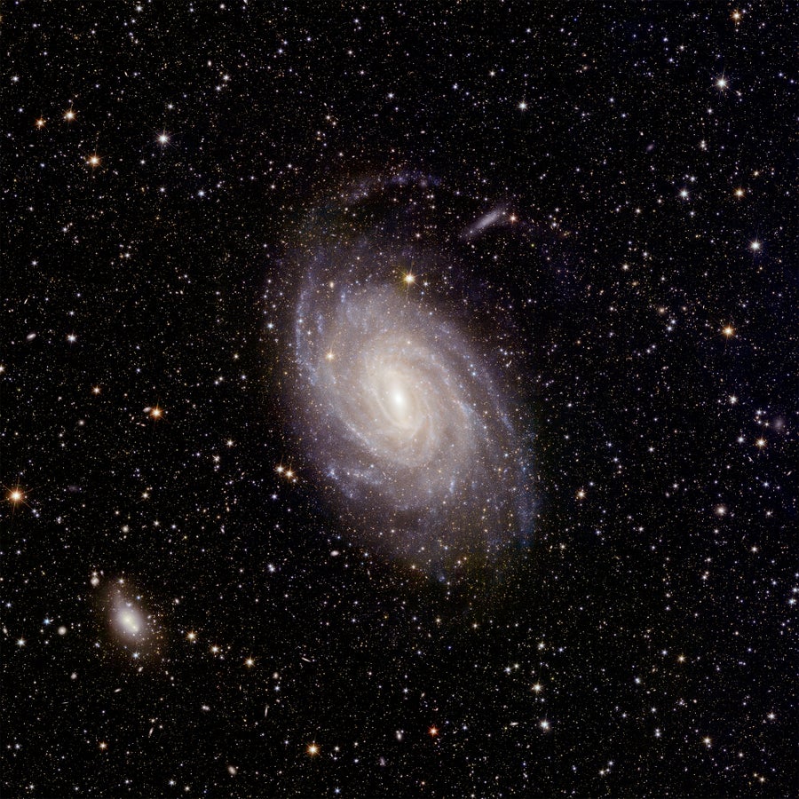 An image of the large spiral galaxy NGC 6744, as seen by the European Space Agency’s Euclid telescope.