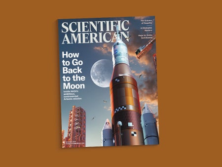 Cover of the October 2024 issue of Scientific American against an orange background