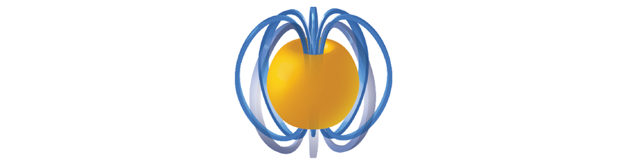 Illustration of a spherical tokamak