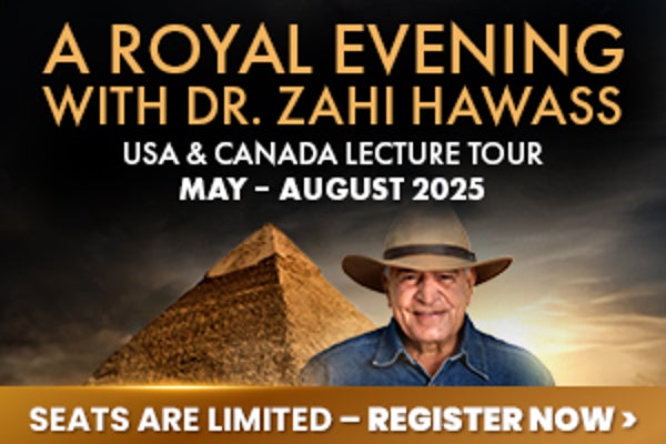 A Royal Evening with Dr. Zahi Hawass flyer