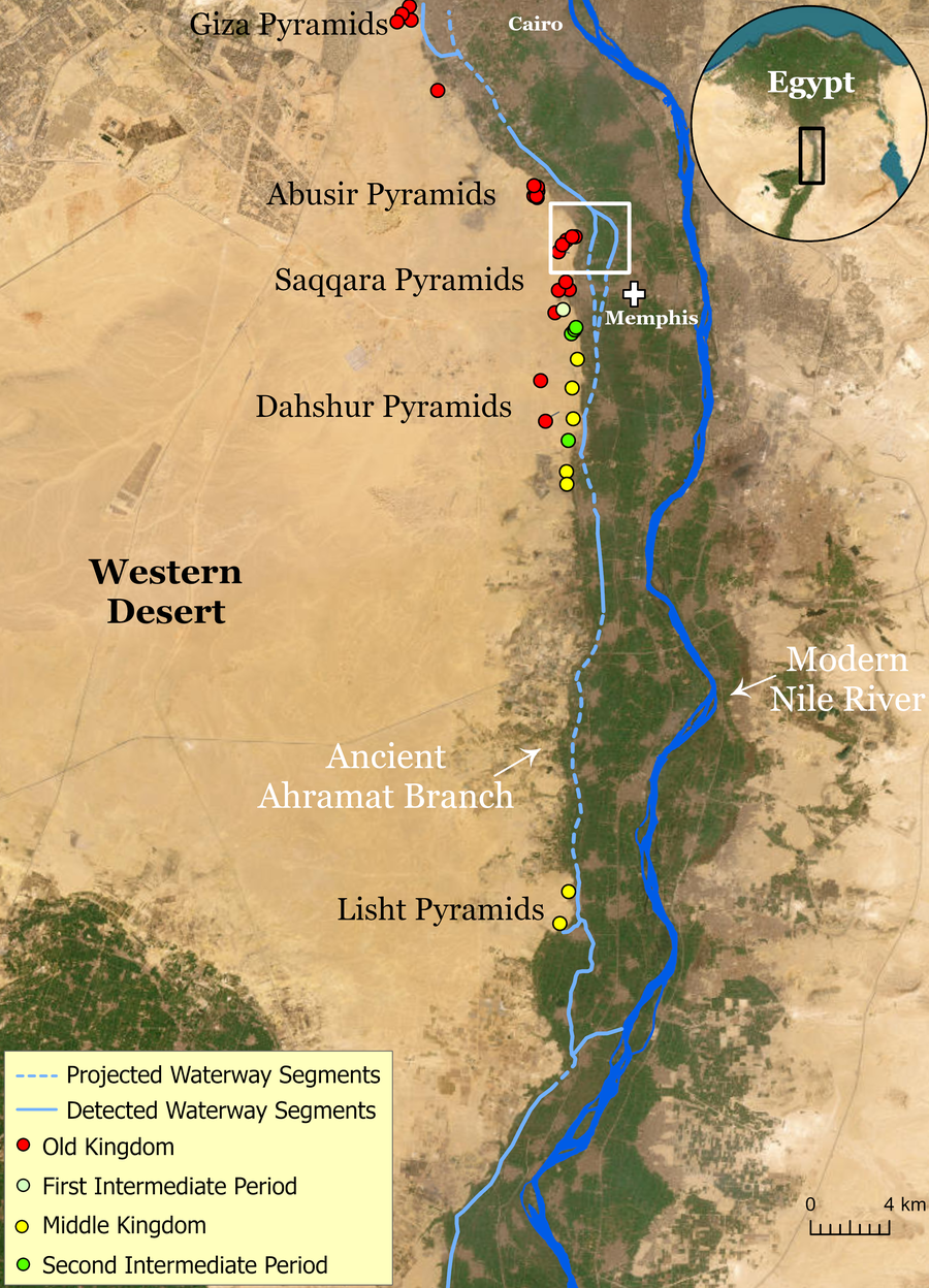 The water course of the ancient Ahramat Branch