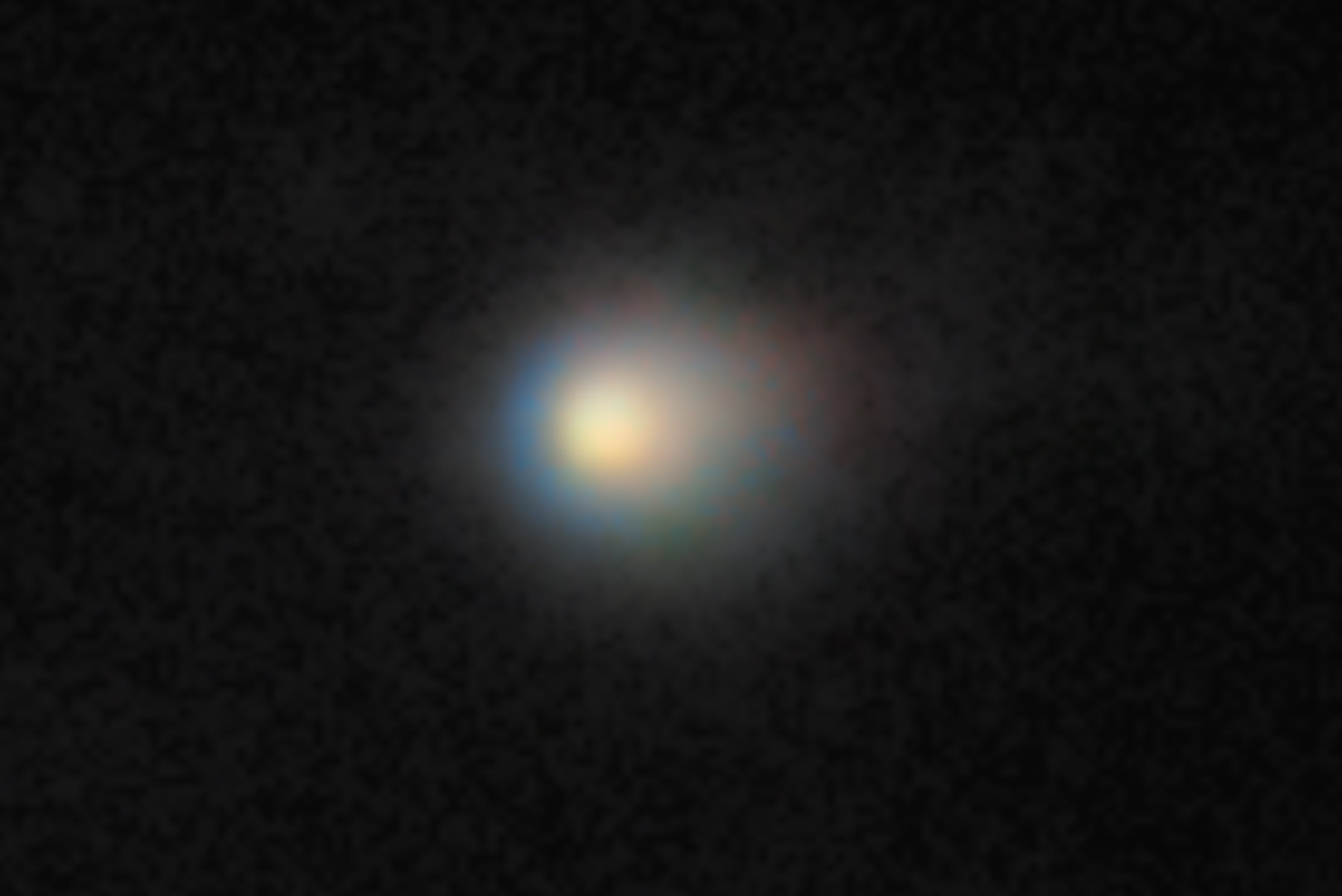 Close up of comet 3I/ATLAS and its compact coma