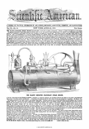 Scientific American Magazine Vol 2 Issue 18