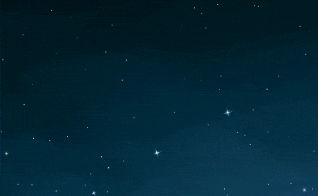 Two yellow atomic nuclei smash together into many red, blue and green particles